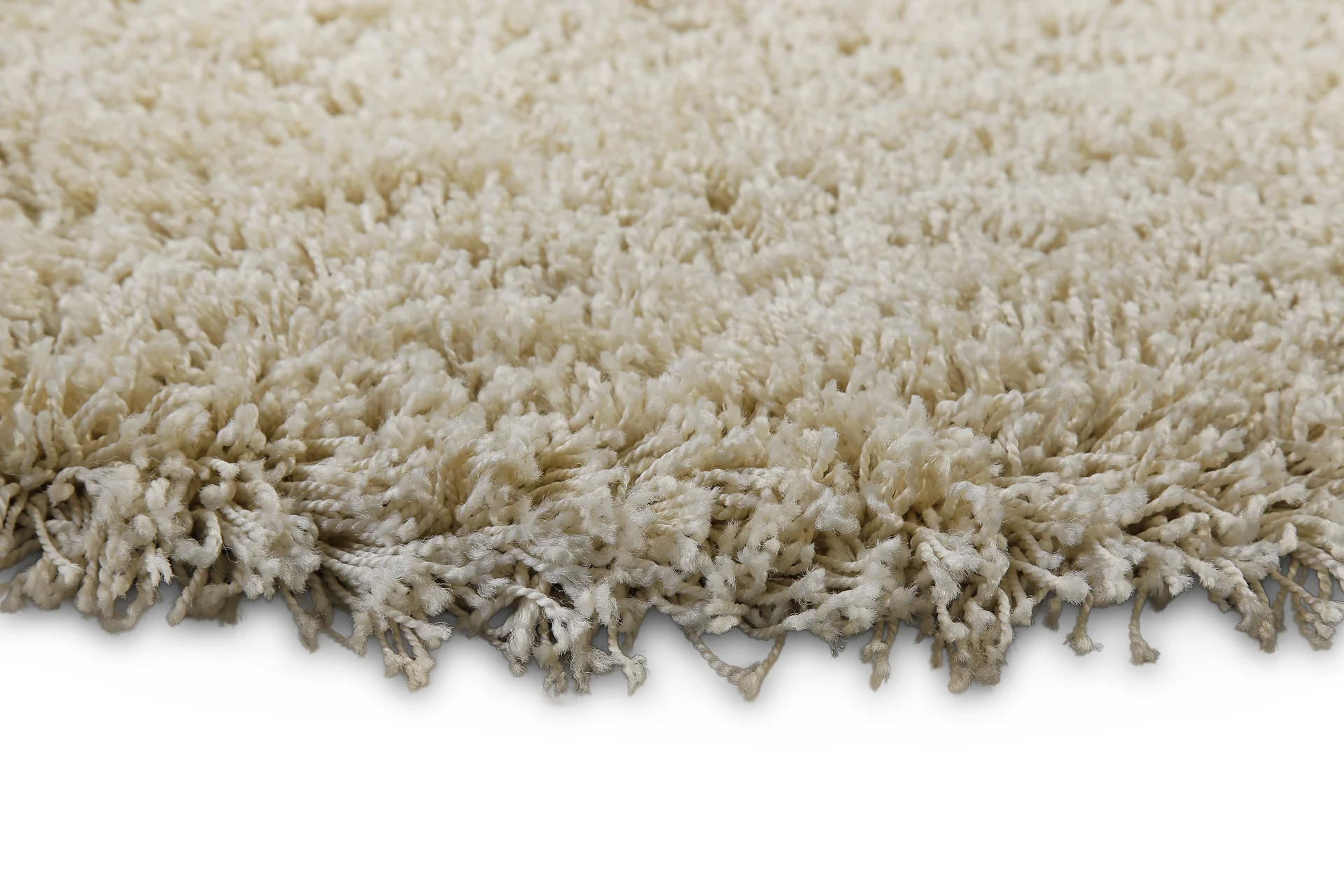 2 für 1 Aktion: Hochflor Teppich Rund Beige "Shaggy Plus" 200 cm - Image 4