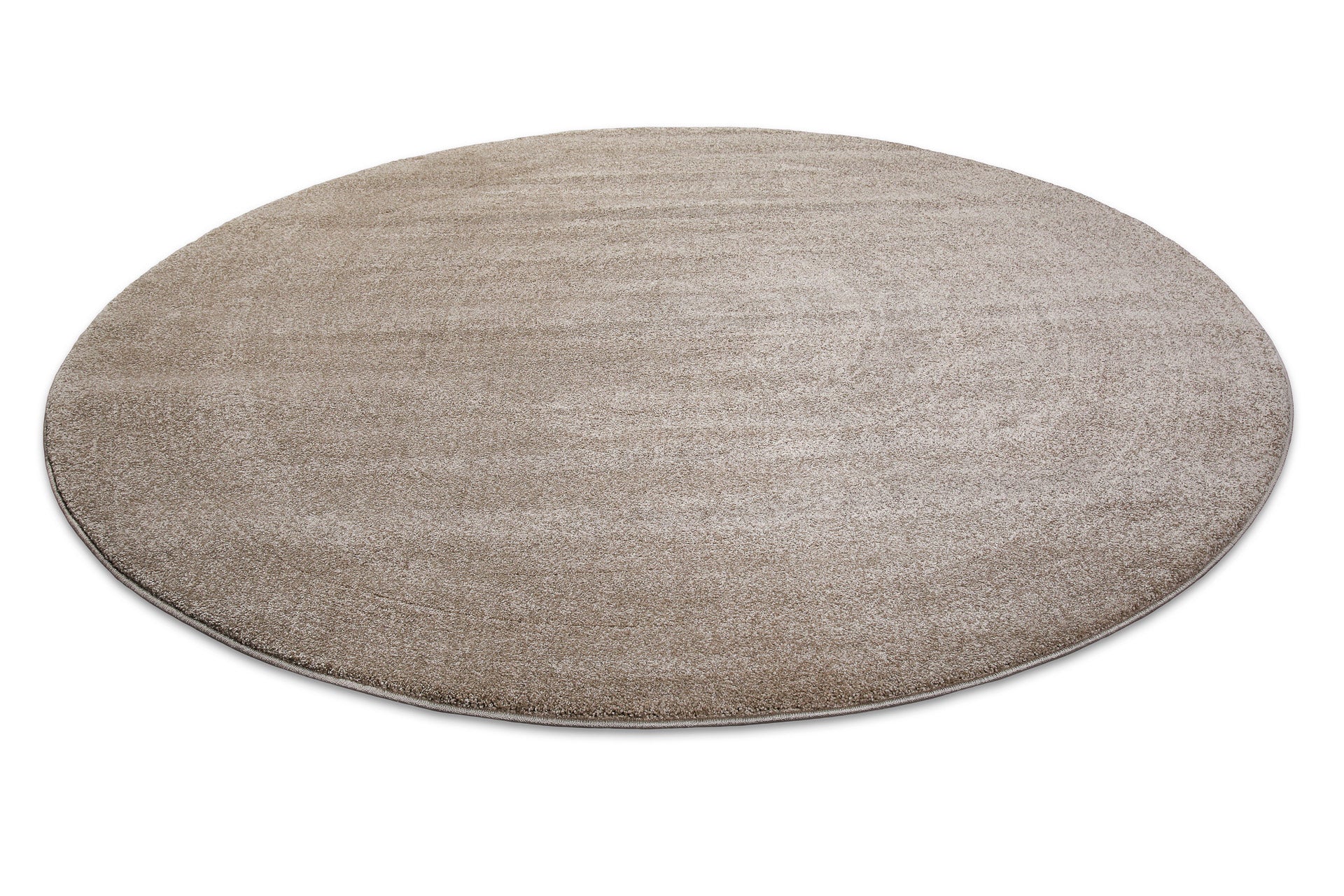 2 für 1 Aktion: Hochflor Teppich Rund Sand Beige "Marietta" 200 cm - Image 3