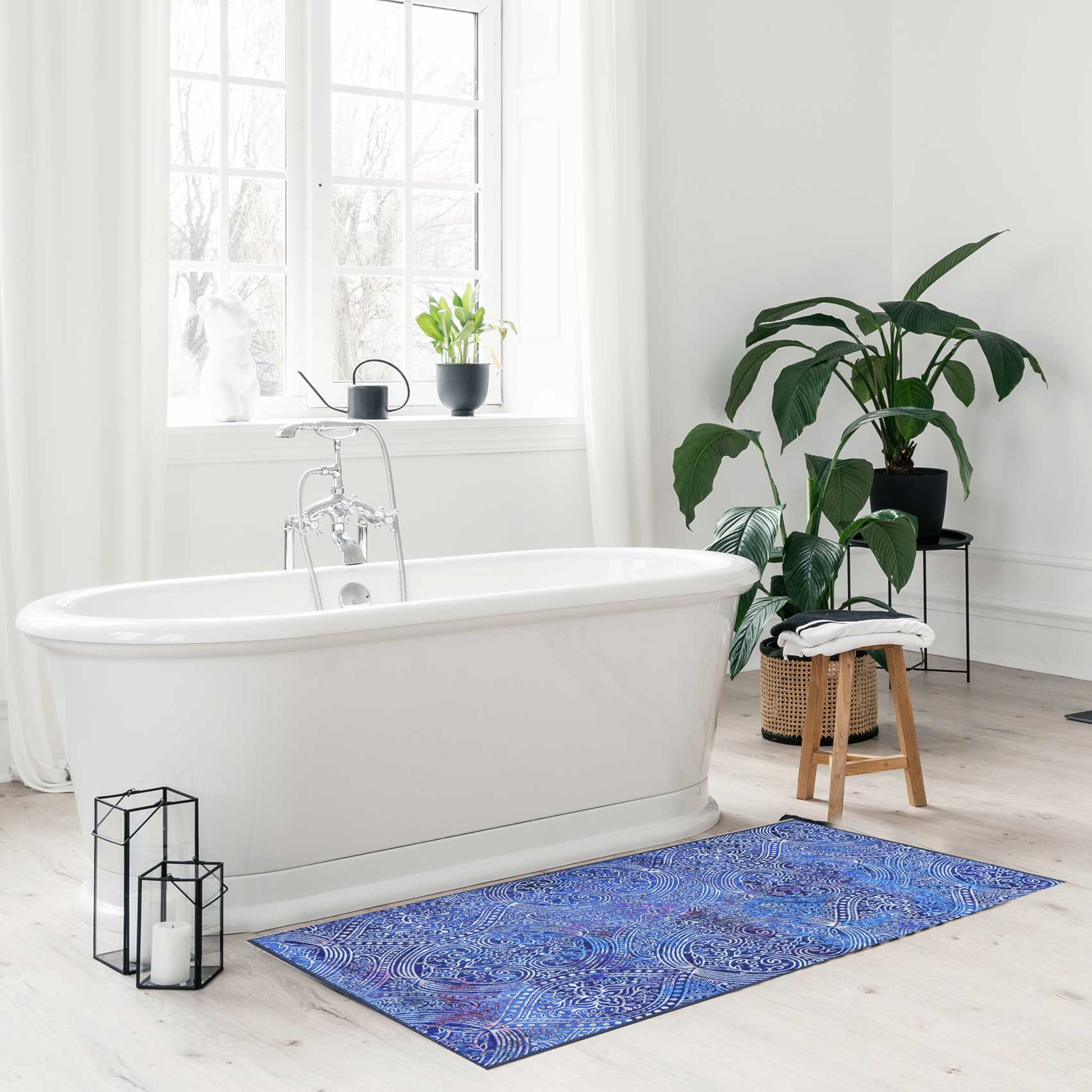 Badteppich Blau Vintage "Louis" WECONhome - Image 5