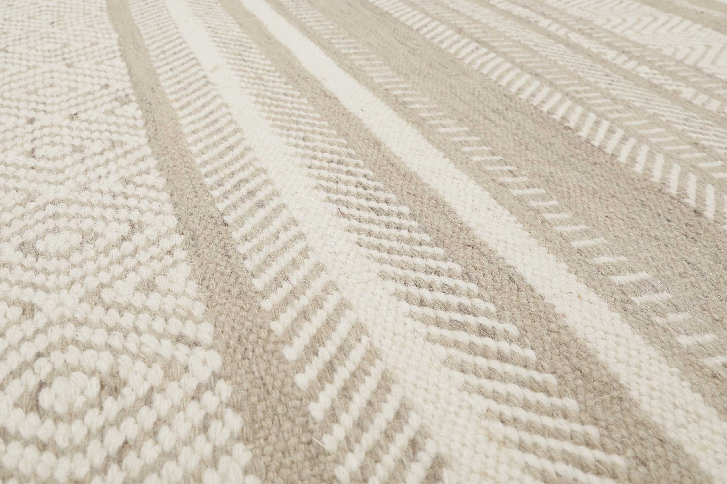 Esprit Kelim Teppich Beige Sand aus Wolle "Hudson" - Image 5