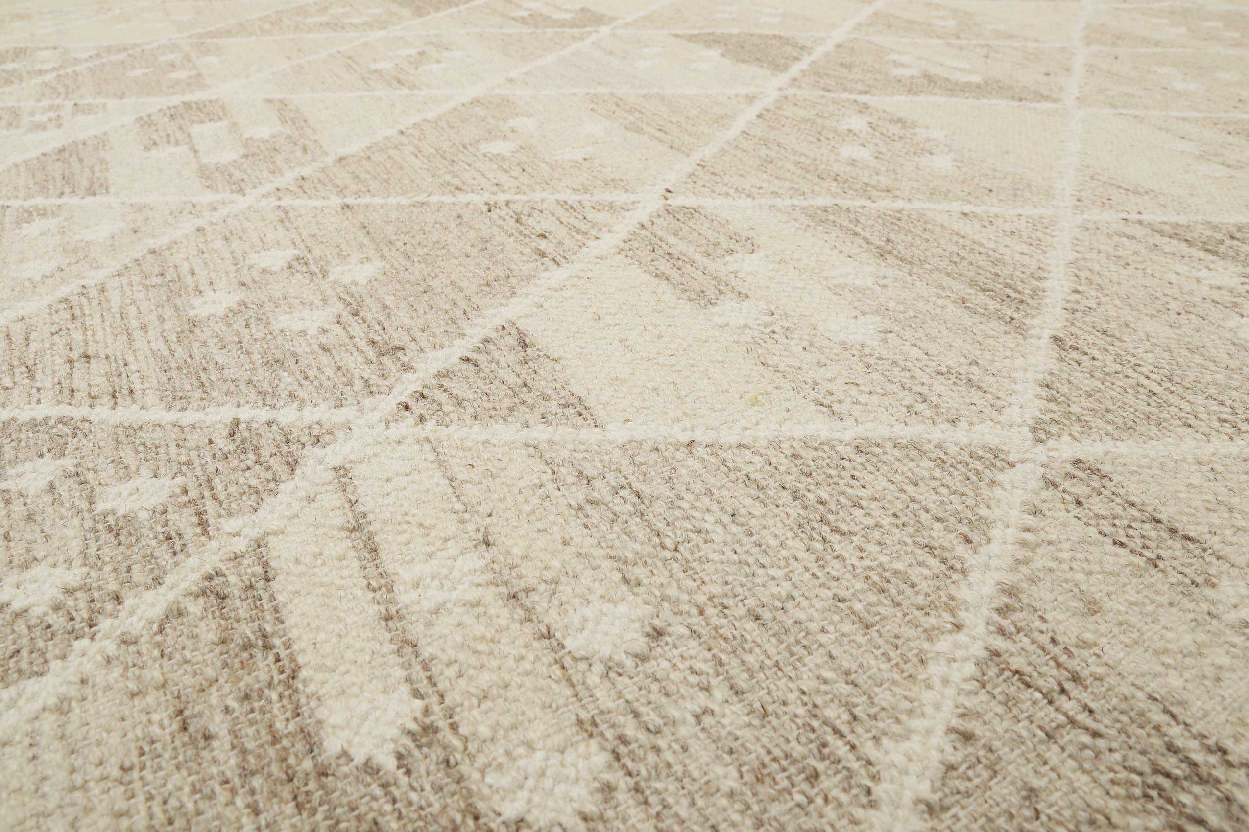 Kelim Teppich Beige Braun meliert aus Wolle "Vermont" Green Looop - Image 5