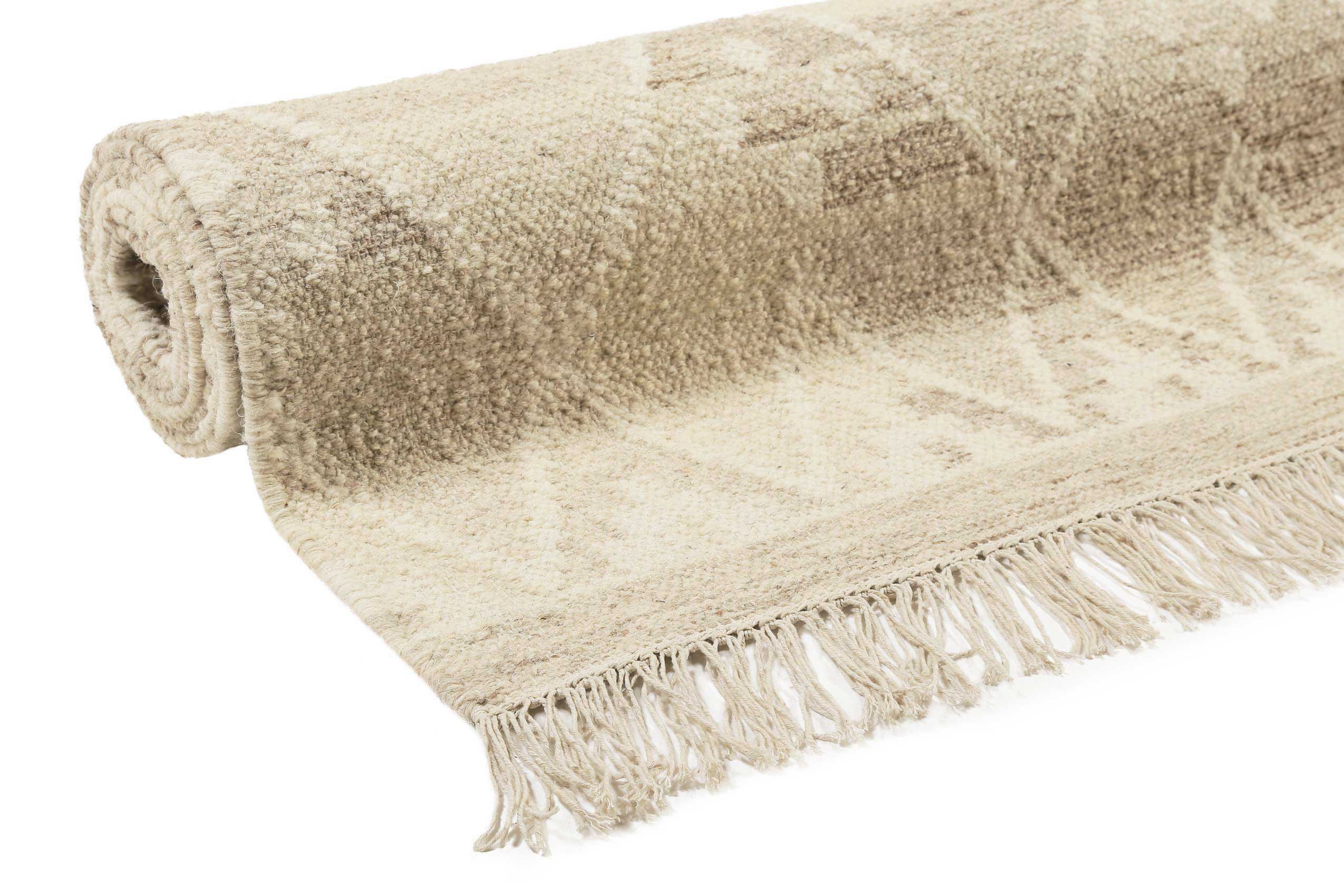 Kelim Teppich Beige Braun meliert aus Wolle "Vermont" Green Looop - Image 7