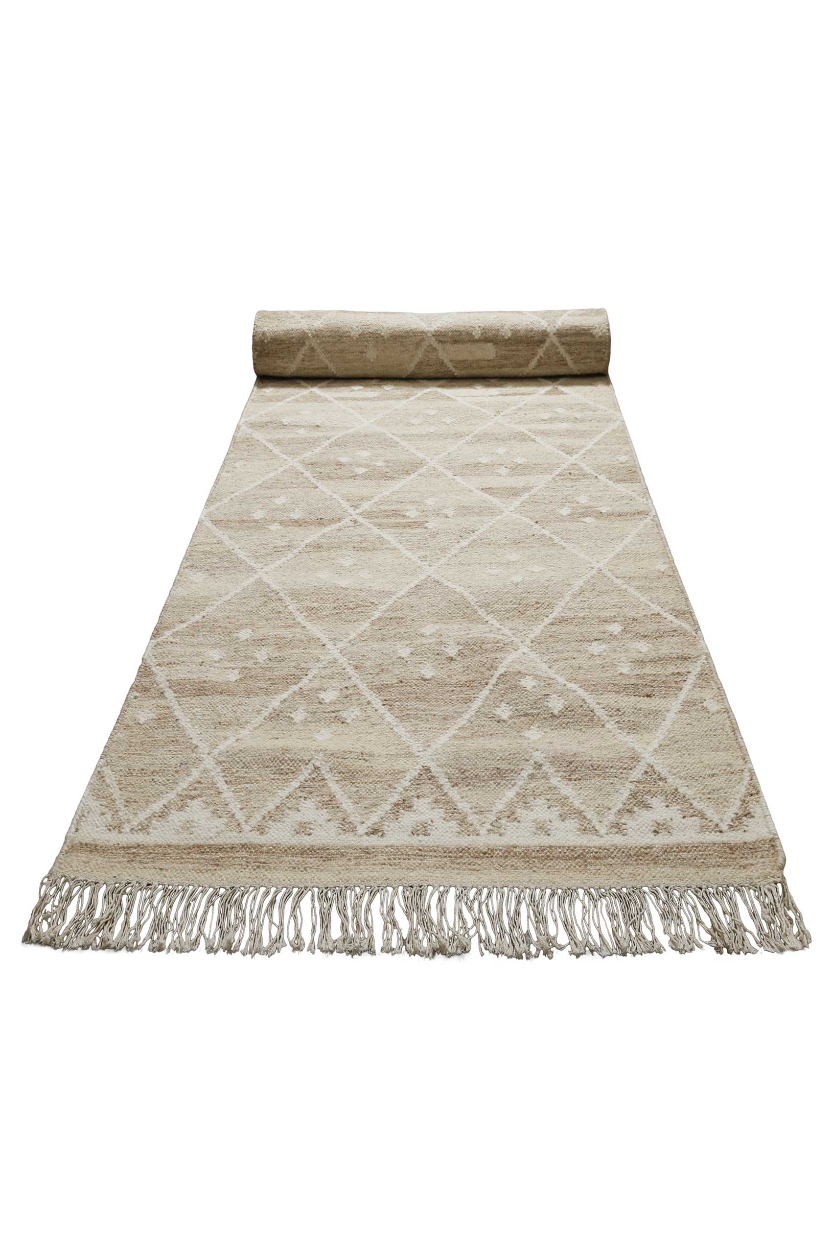 Kelim Teppich Beige Braun meliert aus Wolle "Vermont" Green Looop - Image 9