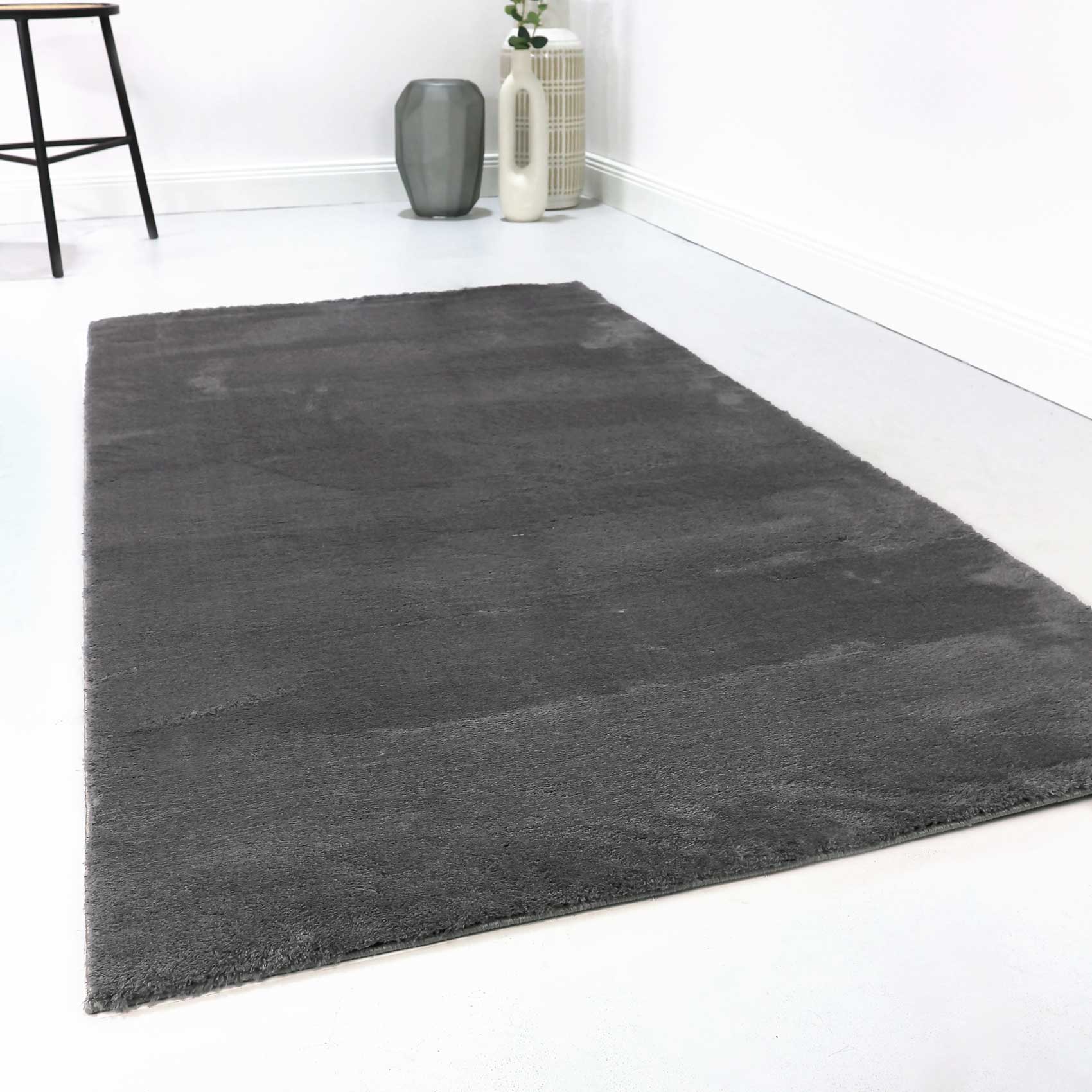 Teppich Anthrazit soft & weich "Lago" Homie Living - Image 6