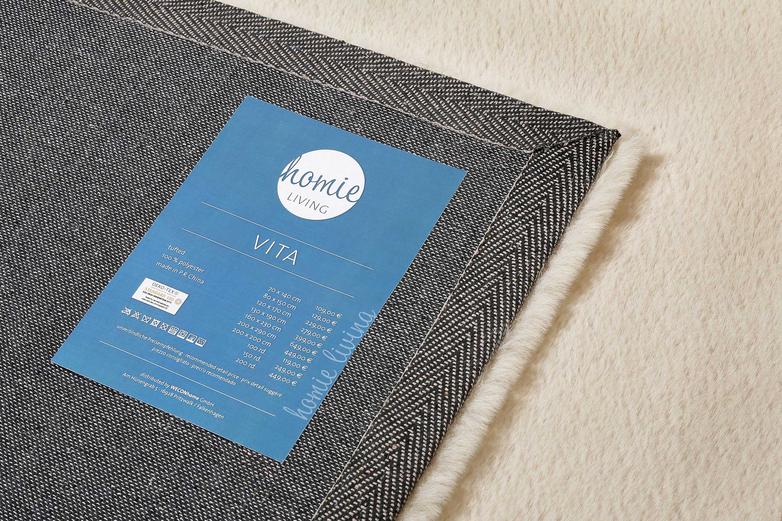 Kunstfell  Teppich Creme Beige kuschelig & flauschig "Vita" Homie Living - Image 4