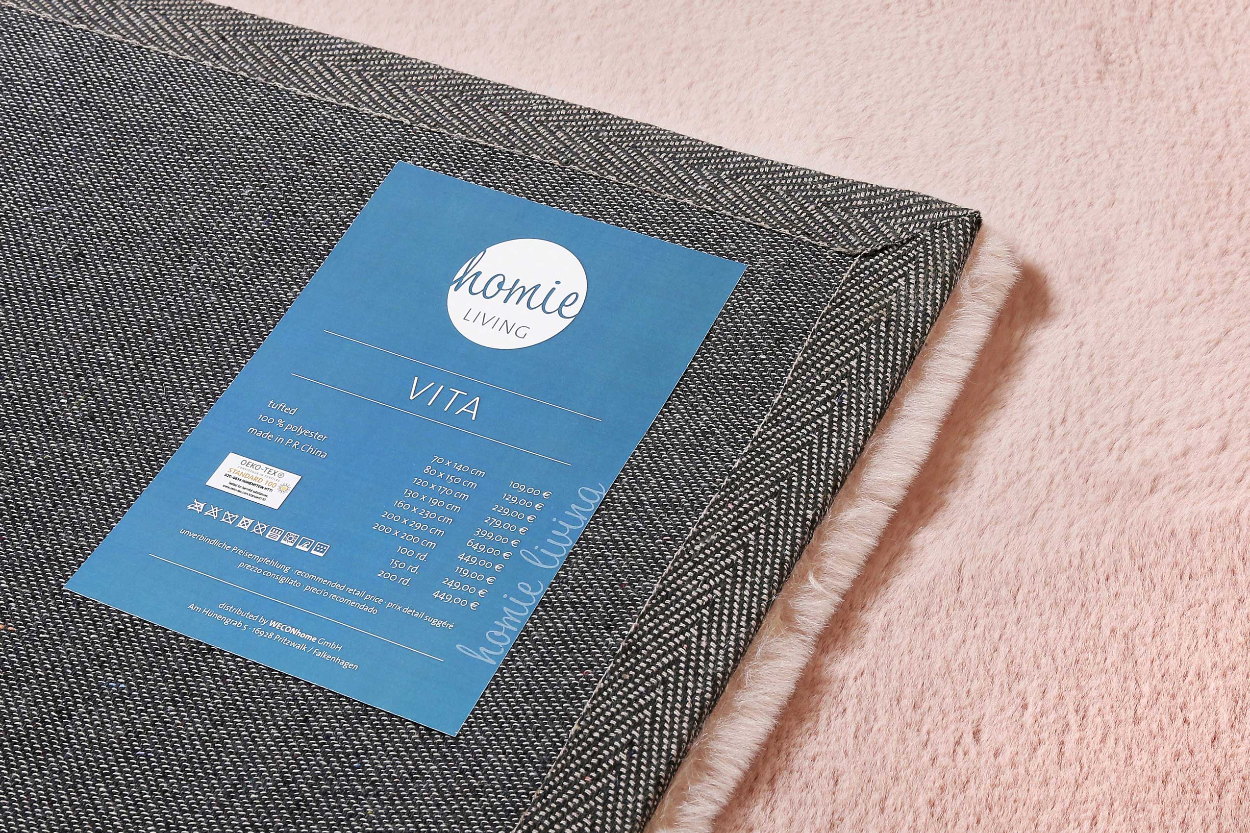 Kunstfell Teppich Rosa kuschelig & flauschig "Vita" Homie Living - Image 4